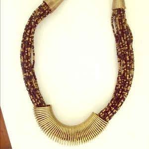 Black and Gold Stylish Necklace from Zara.
