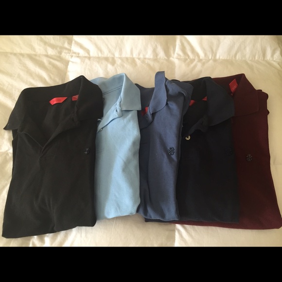 (5) Men's Izod short sleeve polo shirts Sz M