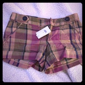 Banana Republic plaid shorts