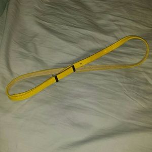 Yellow skinny belt