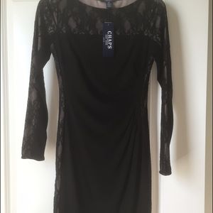 XS Black Chaps Dress