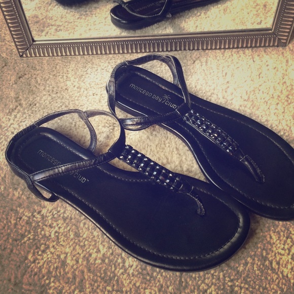 Cute black sandals