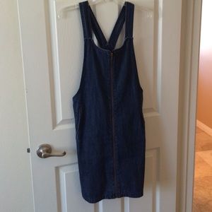 Denim overall dress💓
