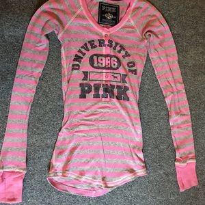University of Pink long sleeve tee
