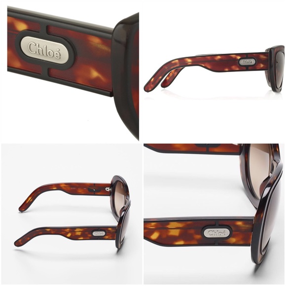 New Authentic Chloe Sunglasses W Box, Case & Cards - Picture 4 of 7