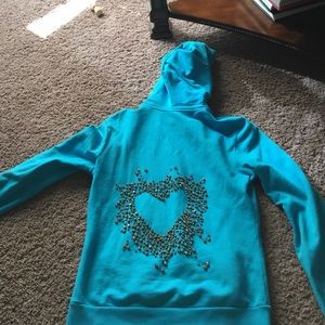 Twisted heart sweat jacket