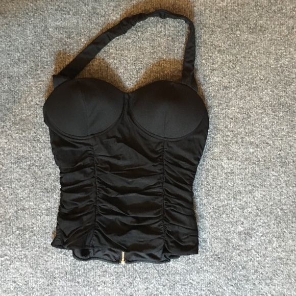 Black halter top