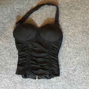 Black halter top