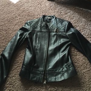 Leather jacket from Cache!