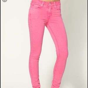 Hudson Mid Rise Nico Jeans in watermelon