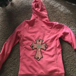 Twisted heart sweat jacket