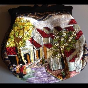 Anthropologie embroidered clutch