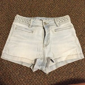 Kendall & Kylie high rise denim shorts