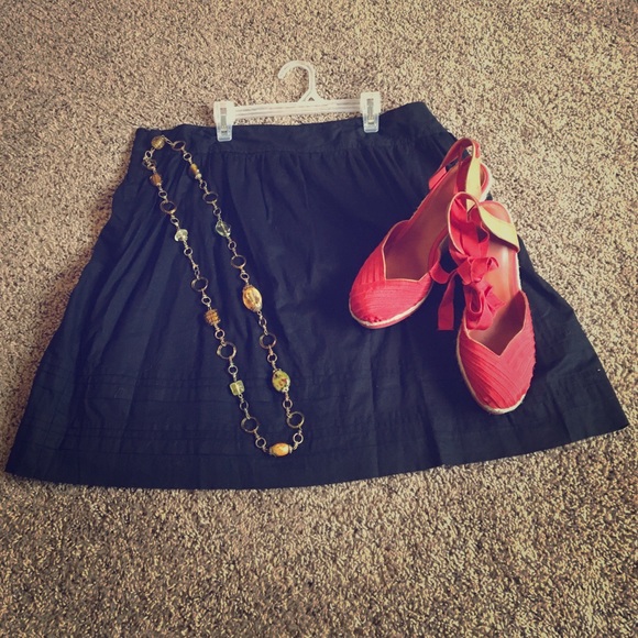 Black high waisted skirt