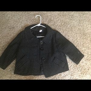 Polka dot pea coat