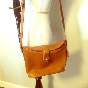 Vintage coach leather purse brown