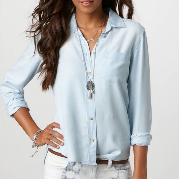 AE Chambray Boyfriend Shirt