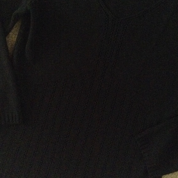 Ann Taylor. Loft. black long sleeve shirt. - Picture 3 of 4