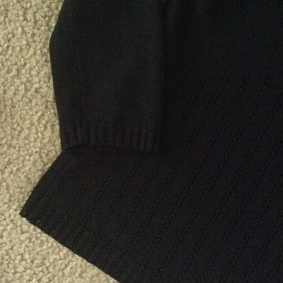 Ann Taylor. Loft. black long sleeve shirt. - Picture 4 of 4