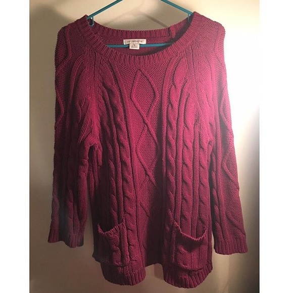 Burgundy sweater