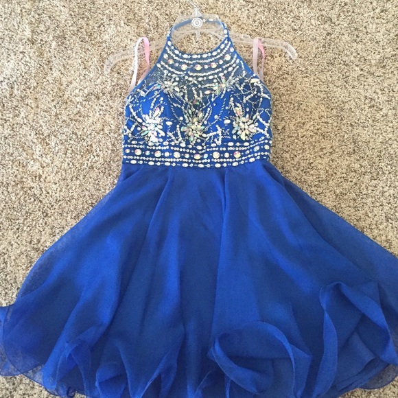 Blue homecoming dress
