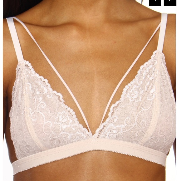 3 FOR $13 🧿NEW! Strappy Front Lace Bralette Nude - Picture 2 of 3