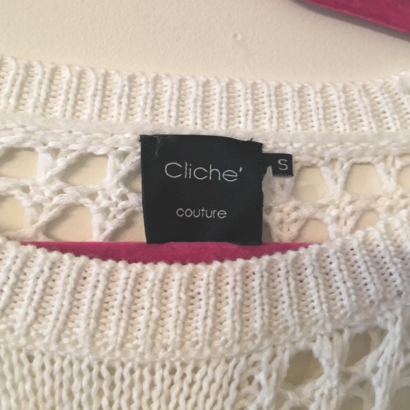 White small sweater by Cliche - Picture 2 of 2