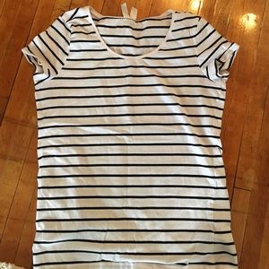 H&M divided short sleeved stripe shirt!