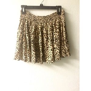 Cheetah print Mini skirt/skater skirt