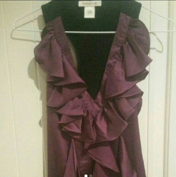 Purple and black top