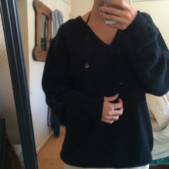 Christian Dior v neck sweater