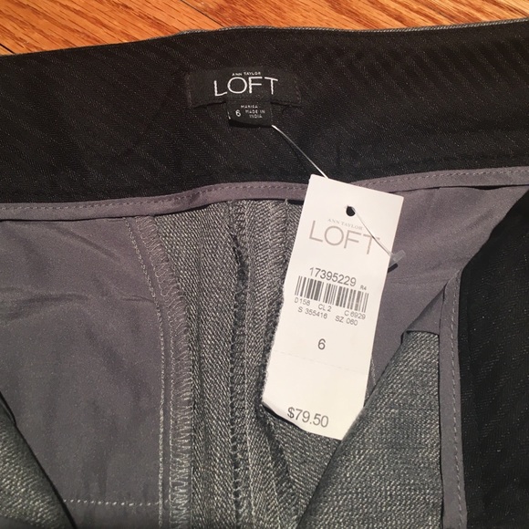 Loft gray ankle pants size 6 - Picture 2 of 2