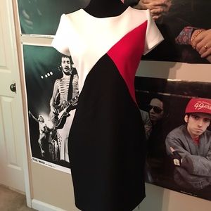 Fitted Color Block Dress!