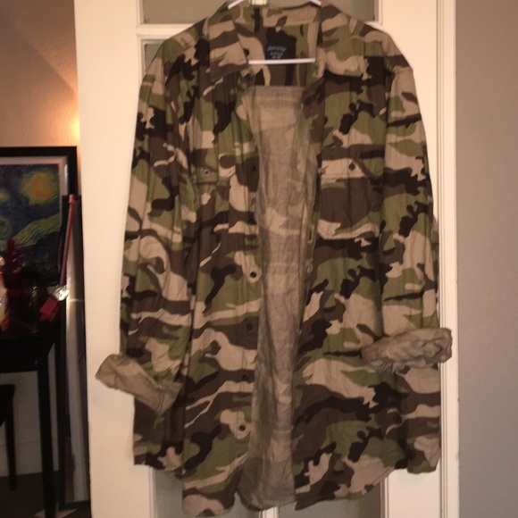 Camo Button Up shirt