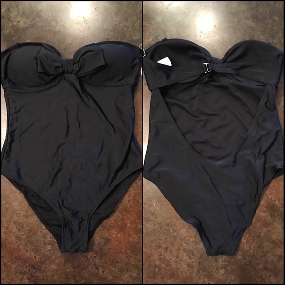 Women's Black One Piece Swimsuit NWT
