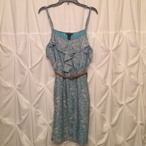 Blue floral dress