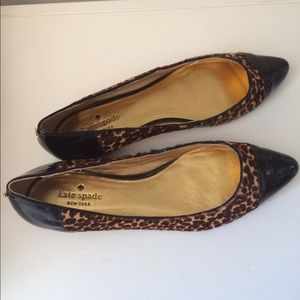 Kate Spade leopard flats sz10