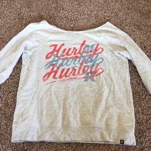 Hurley long sleeve fleece lined shirt