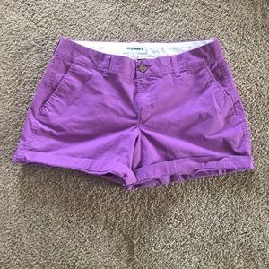 Purple old navy shorts