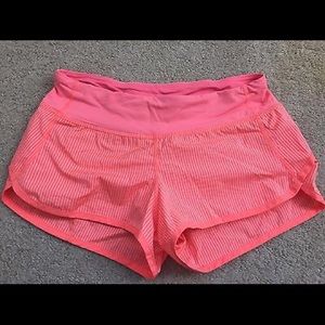 Lulu Orange short wagon stripe pop orange speeds