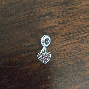 Dangle heart charm