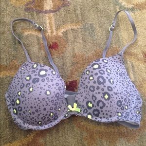 cheetah print push up bra