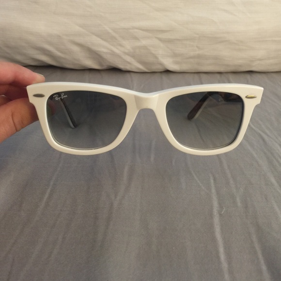 Authentic White Ray-Bans
