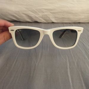 Authentic White Ray-Bans