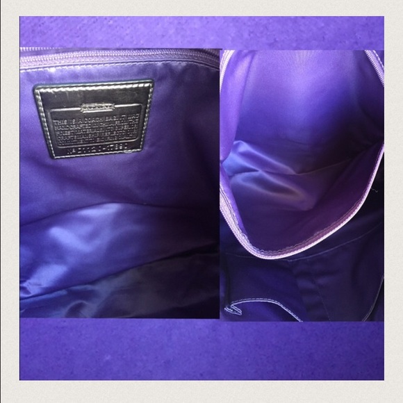 Coach Poppy Glam Tote💜💯AUTHENTIC