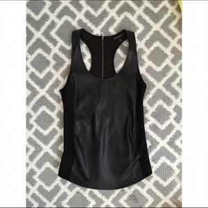 Black Leather Tank