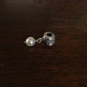Pearl clasp charm