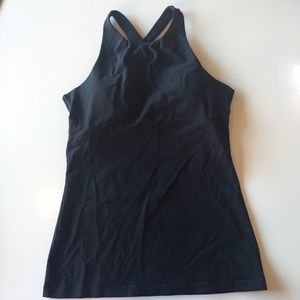 Lucy activewear racerback tank with built in bra