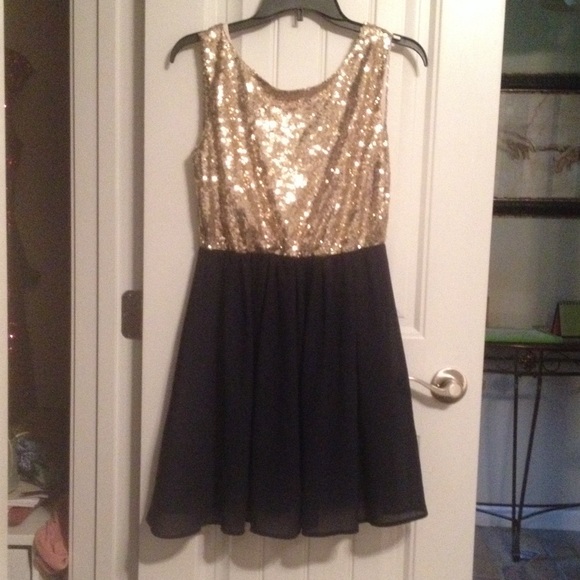 Sequin Navy Dress