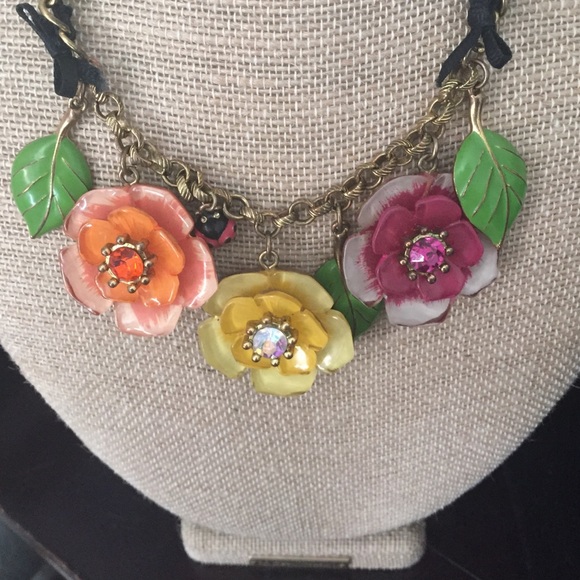 Floral Charm Necklace - Picture 2 of 2